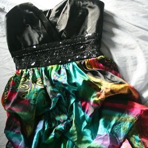 short strapless dress